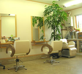ヘアショップ ペパーミント 店内